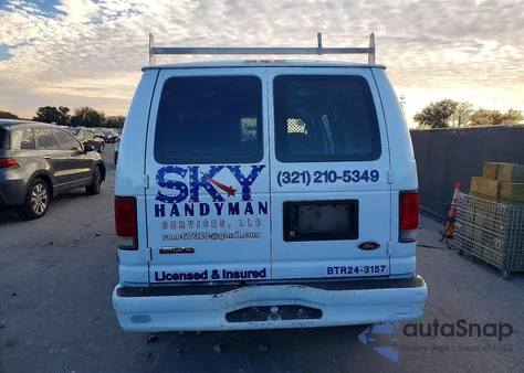 2006 Ford Econoline E150 Van из США, поврежденный, VIN 1FTRE14W46HA42940